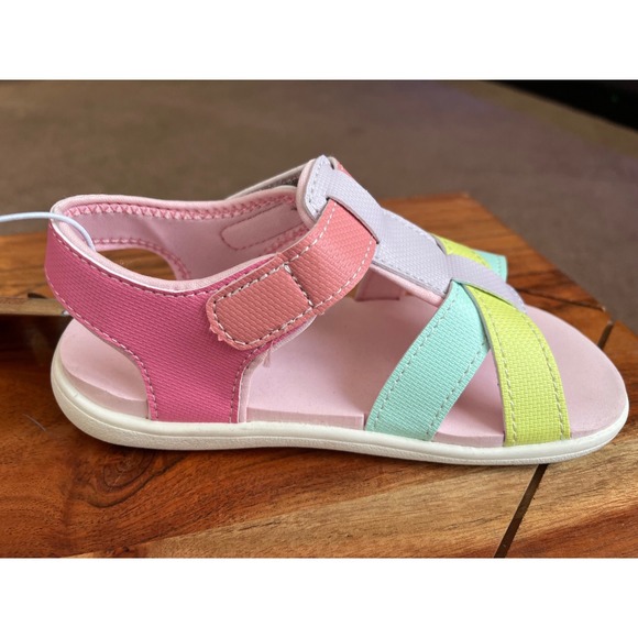 See Kai Run Basics Pastel Multi Water Friendly Sandals Size 11 NWT - Picture 7 of 10